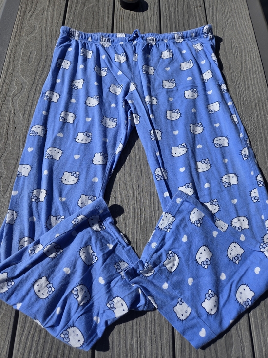 Hello Kitty Other - Hello Kitty Blue and White Girls Pajama Pants
